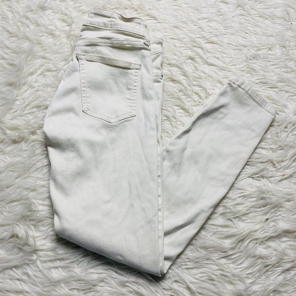 ÉTICA Lily Ankle Skinny Jeans Light Wash Cream Women's Size 24 - Picture 3 of 16